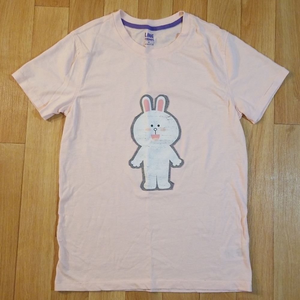 Pink Bunny shirt new without tag Size M